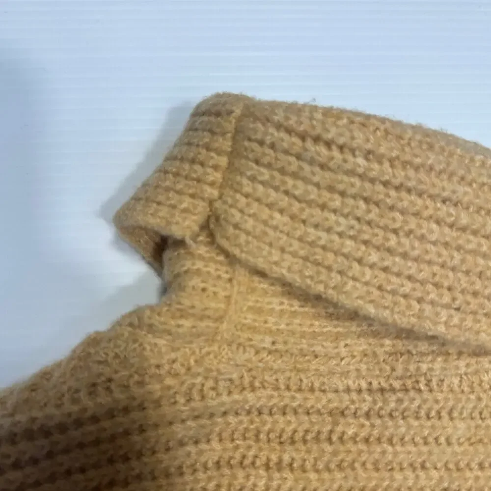 Pilcro Anthropologie Cowl Neck Tunic Sweater Honey Beige Women’s Small Neutral - Picture 7 of 16